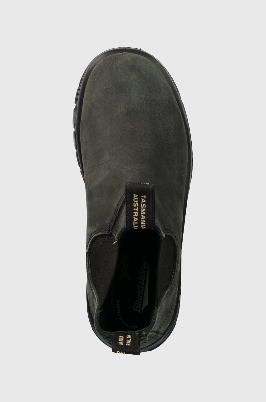 Blundstone Велурени боти челси 2238 в черно с платформа - Pepit.bg