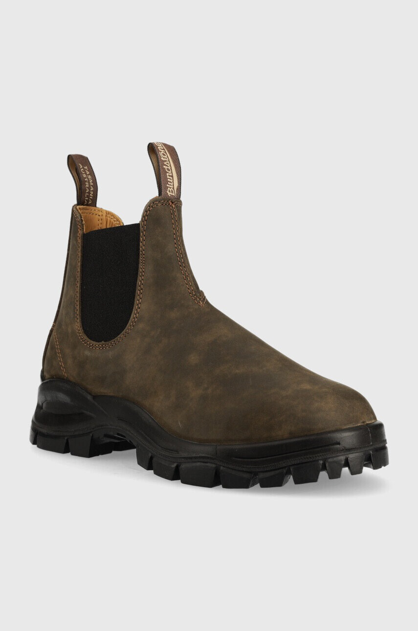 Blundstone Велурени боти челси 2239 в кафяво - Pepit.bg