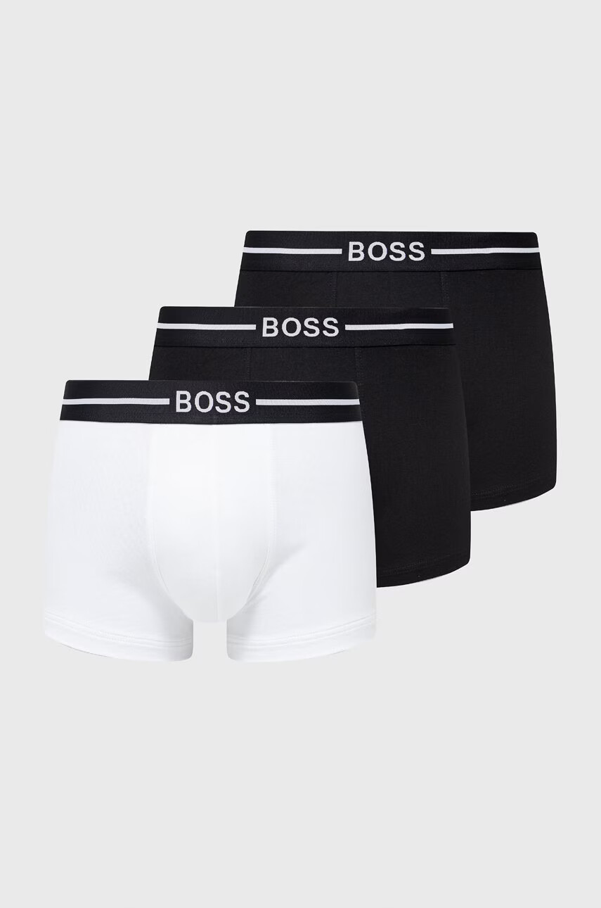 Boss Боксерки (3 чифта) мъжки в черно - Pepit.bg