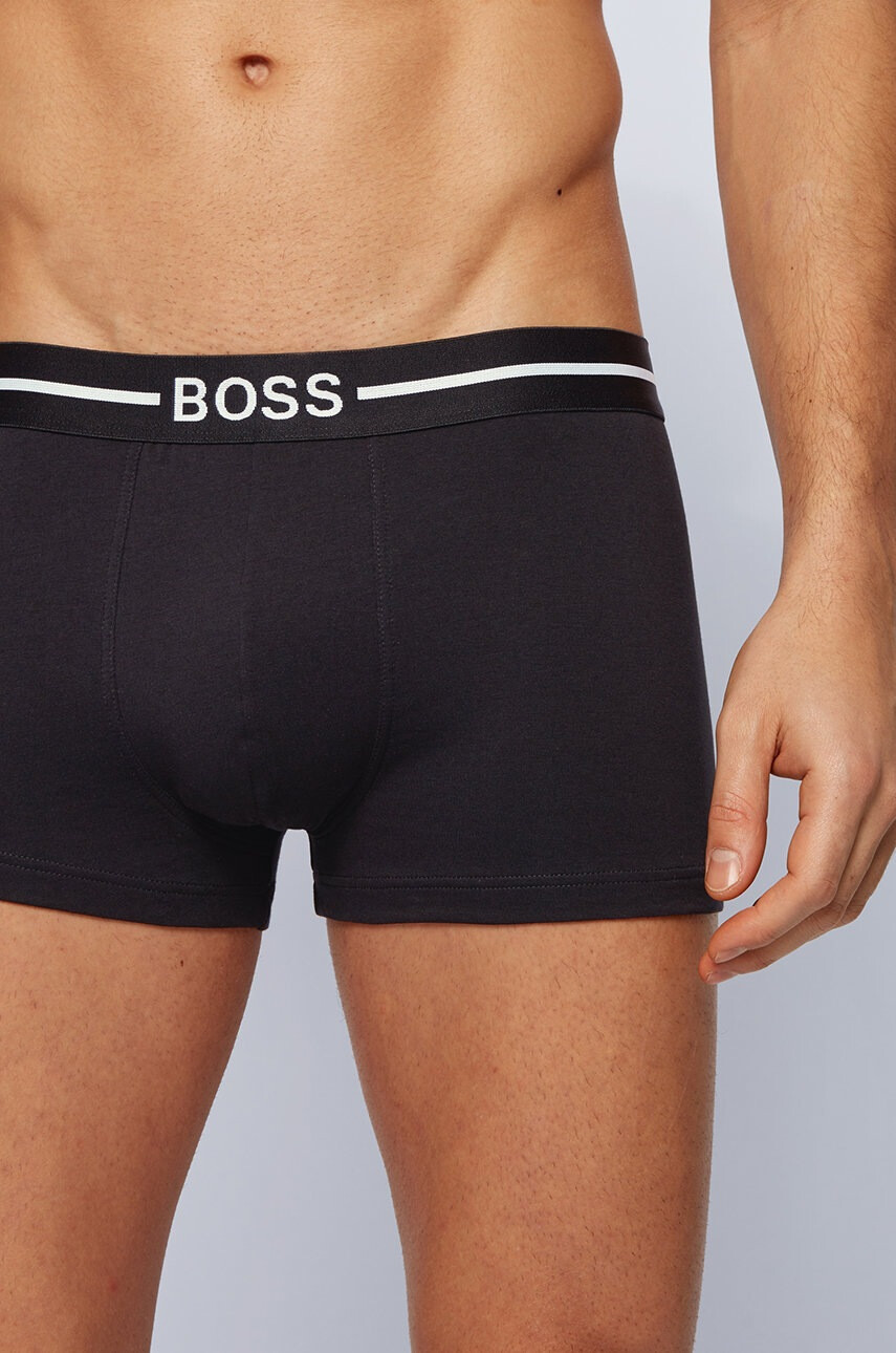 Boss Боксерки (3 чифта) мъжки в черно - Pepit.bg