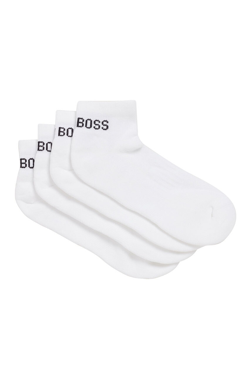 Boss Чорапи мъжки в бяло - Pepit.bg