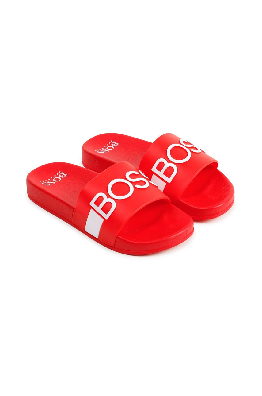 Boss Детски чехли в червено - Pepit.bg
