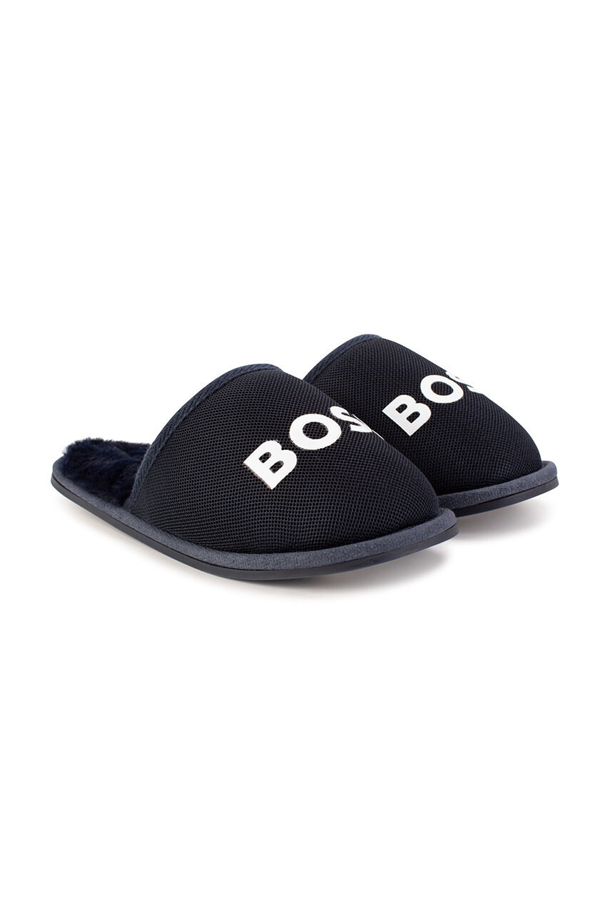 Boss Детски пантофи в тъмносиньо - Pepit.bg