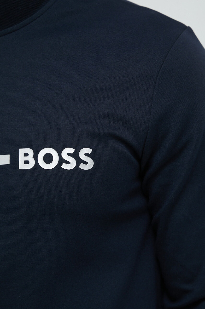Boss Домашен суичър в тъмносиньо с принт - Pepit.bg