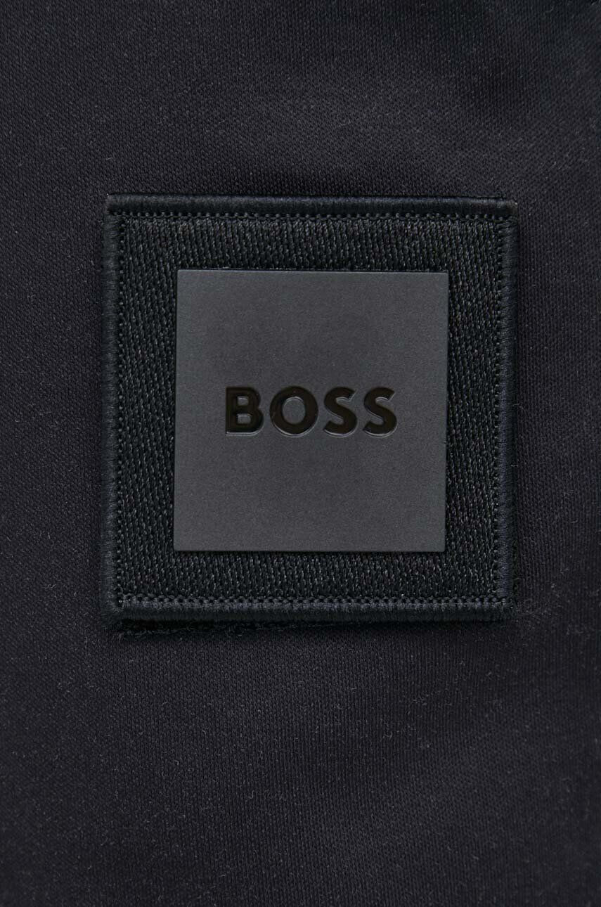 Boss Green Памучен къс панталон BOSS в черно - Pepit.bg