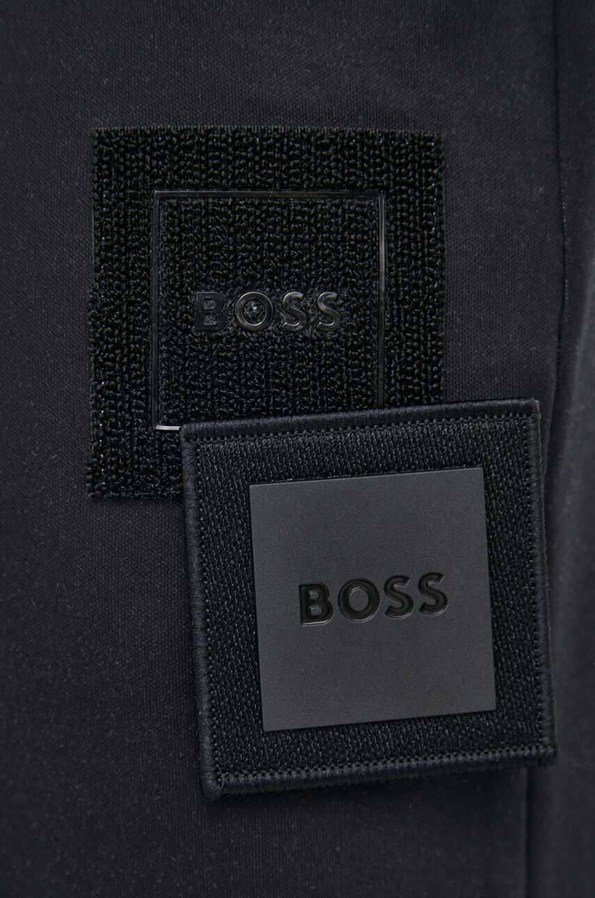 Boss Green Памучен къс панталон BOSS в черно - Pepit.bg