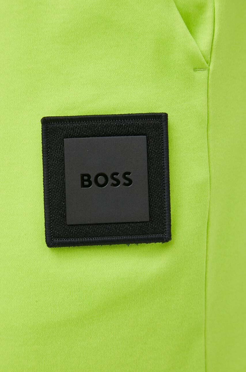 Boss Green Памучен къс панталон BOSS в зелено - Pepit.bg