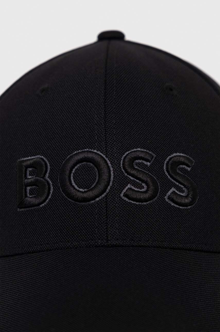 Boss Green Шапка BOSS BOSS ATHLEISURE в черно с апликация - Pepit.bg