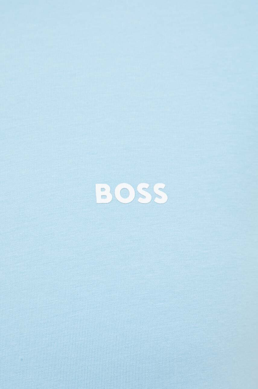 Boss Green Тениска BOSS в синьо с апликация - Pepit.bg