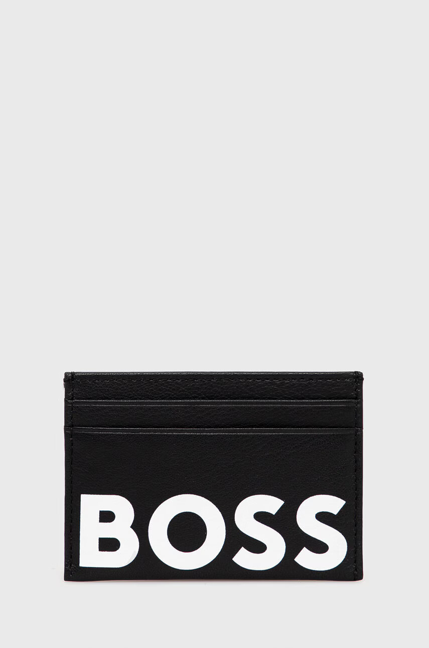 Boss Калъф за карти мъжки в черно - Pepit.bg