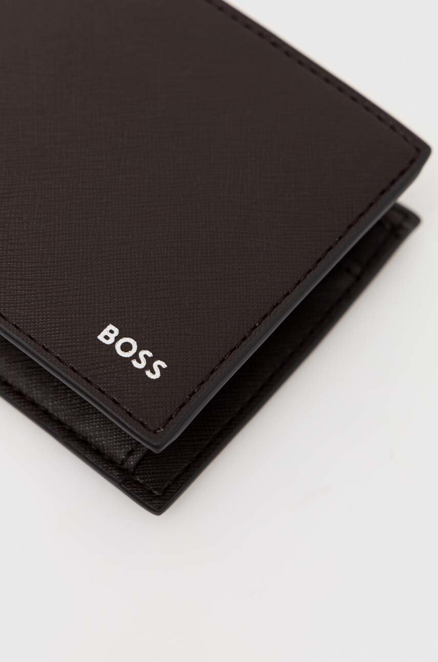 Boss Кожен портфейл мъжки в кафяво - Pepit.bg