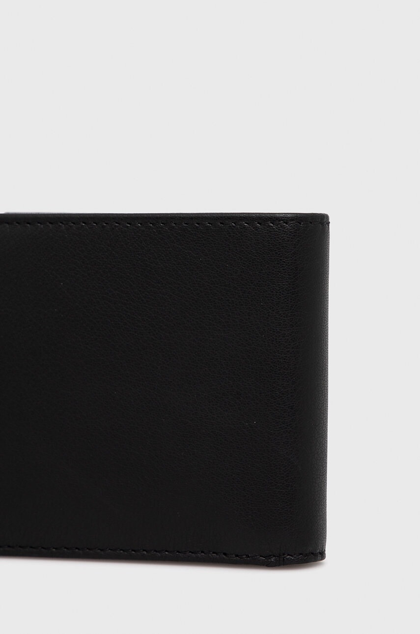 Boss Кожен портфейл мъжки в черно - Pepit.bg