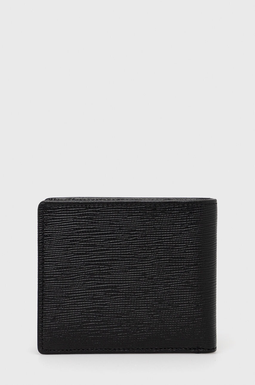 Boss Кожен портфейл мъжки в черно - Pepit.bg
