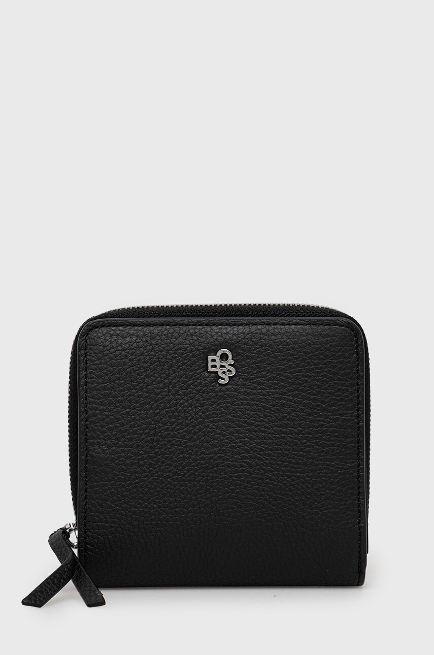 Boss Кожен портфейл дамски в черно - Pepit.bg