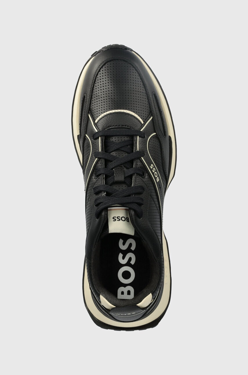 Boss Кожени маратонки Jonah в черно 50493231 - Pepit.bg