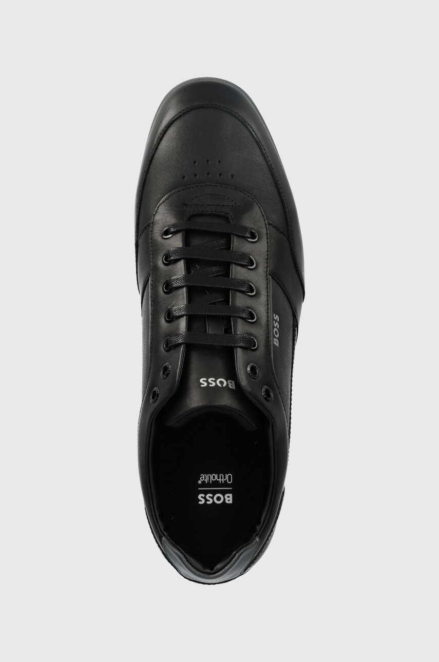 Boss Кожени маратонки Saturn в черно 50485624 - Pepit.bg