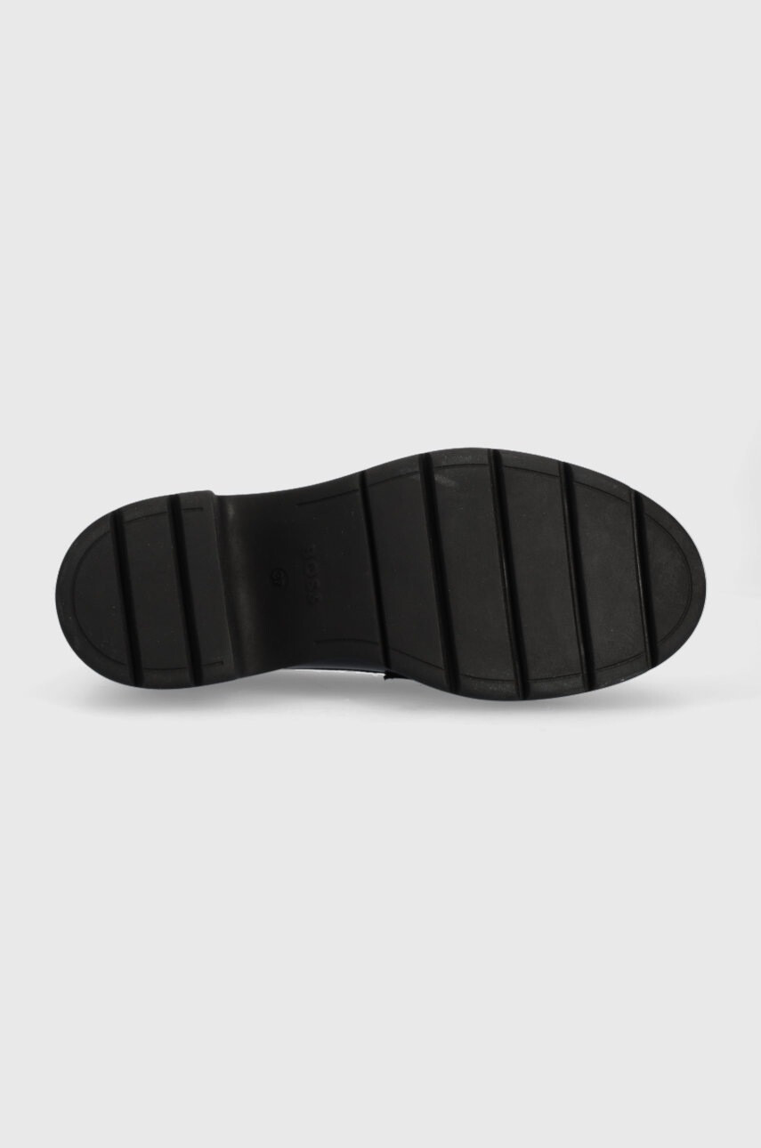 Boss Кожени мокасини Carol в черно с платформа 50488707 - Pepit.bg