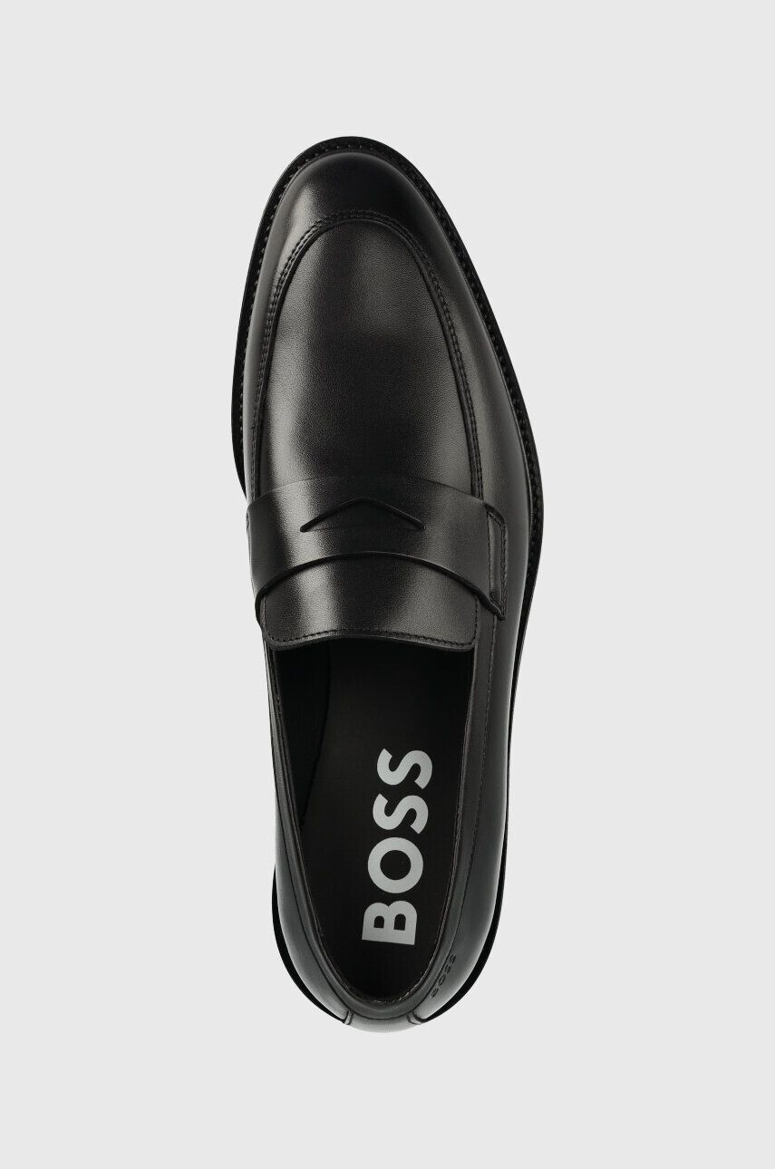 Boss Кожени мокасини Larry-L в черно 50496414 - Pepit.bg