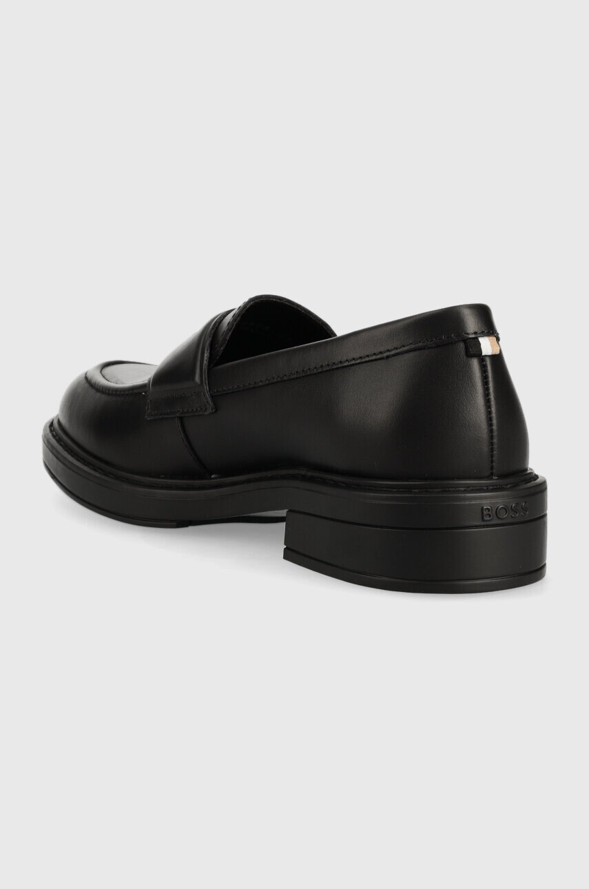 Boss Кожени мокасини Vanity в черно с платформа 50498808 - Pepit.bg