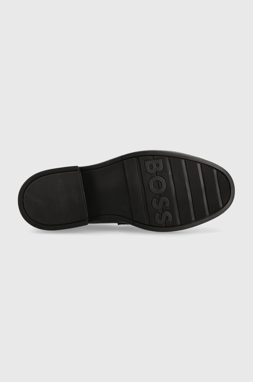 Boss Кожени мокасини Vanity в черно с платформа 50498808 - Pepit.bg