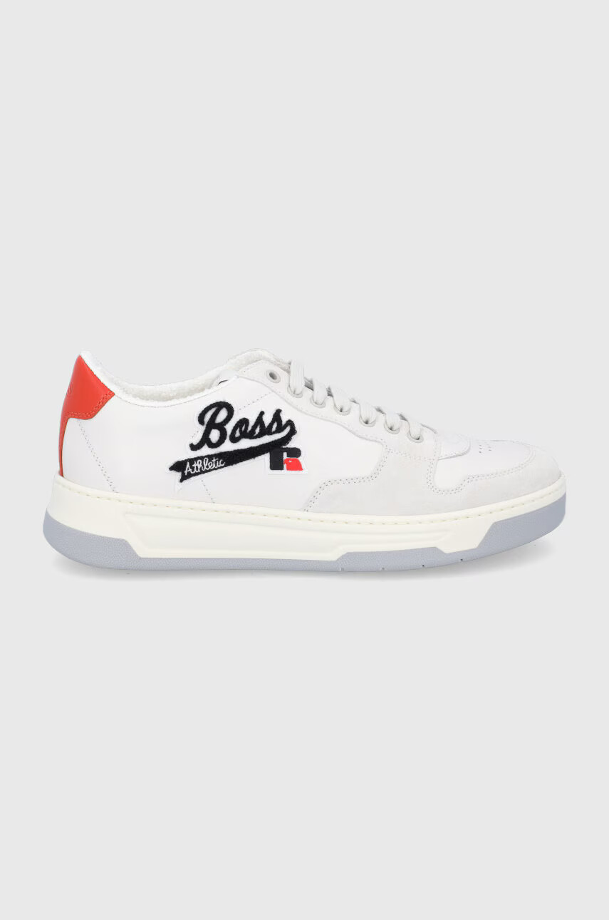Boss Кожени обувки x Russell Athletic Baltimore в бяло 50465136 - Pepit.bg