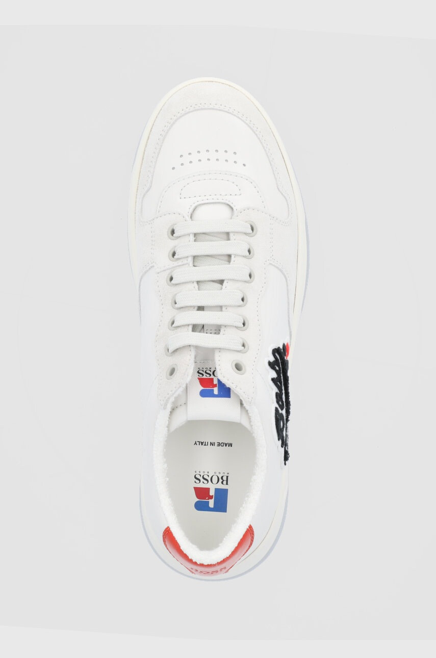 Boss Кожени обувки x Russell Athletic Baltimore в бяло 50465136 - Pepit.bg