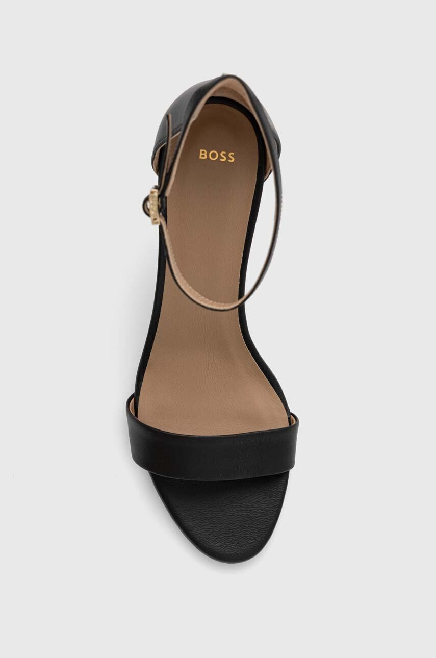 Boss Кожени сандали Jane в черно 50493027 - Pepit.bg