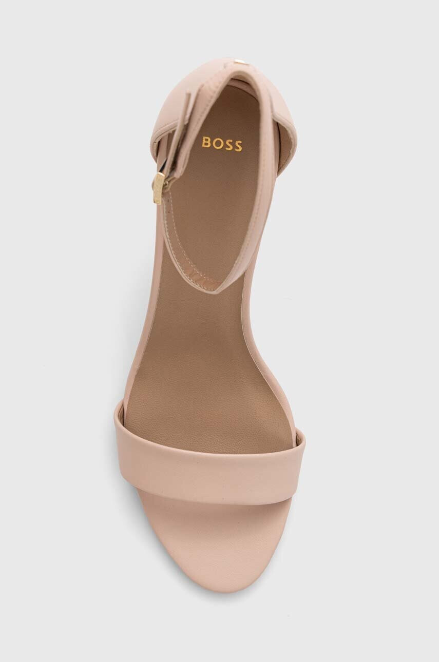 Boss Кожени сандали Jane в бежово 50493027 - Pepit.bg