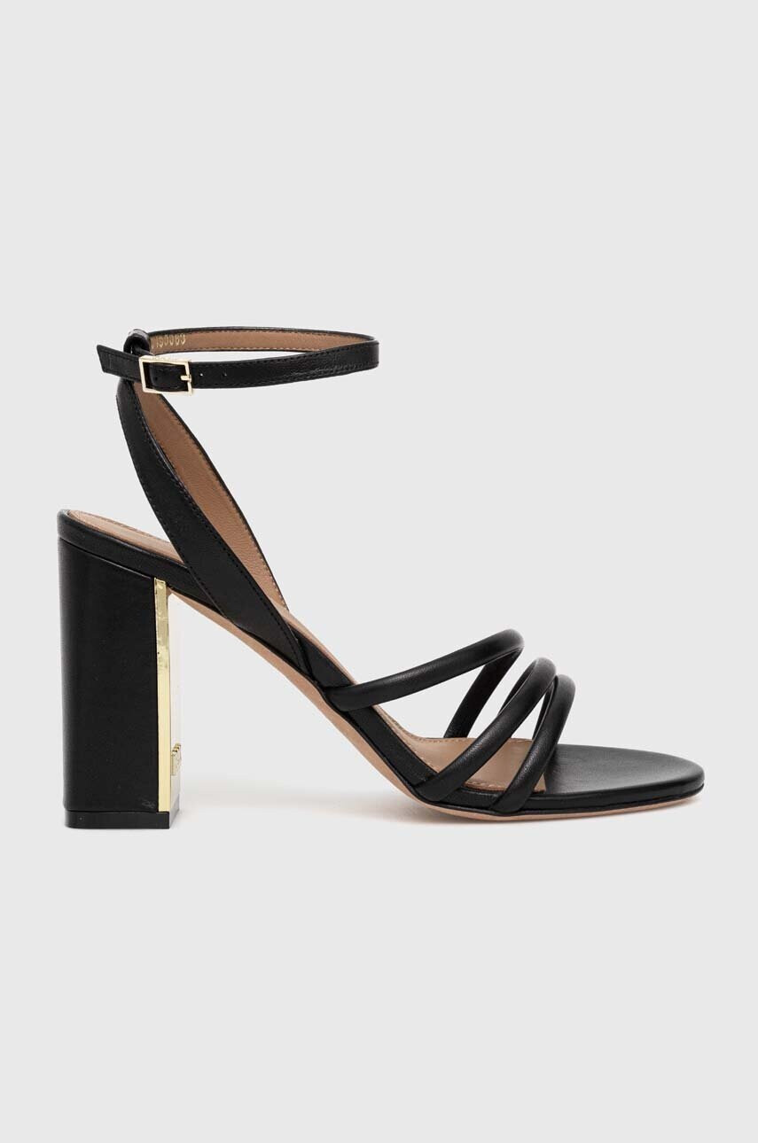 Boss Кожени сандали Mandy Ch.Sandal 90-N в черно 50493063 - Pepit.bg