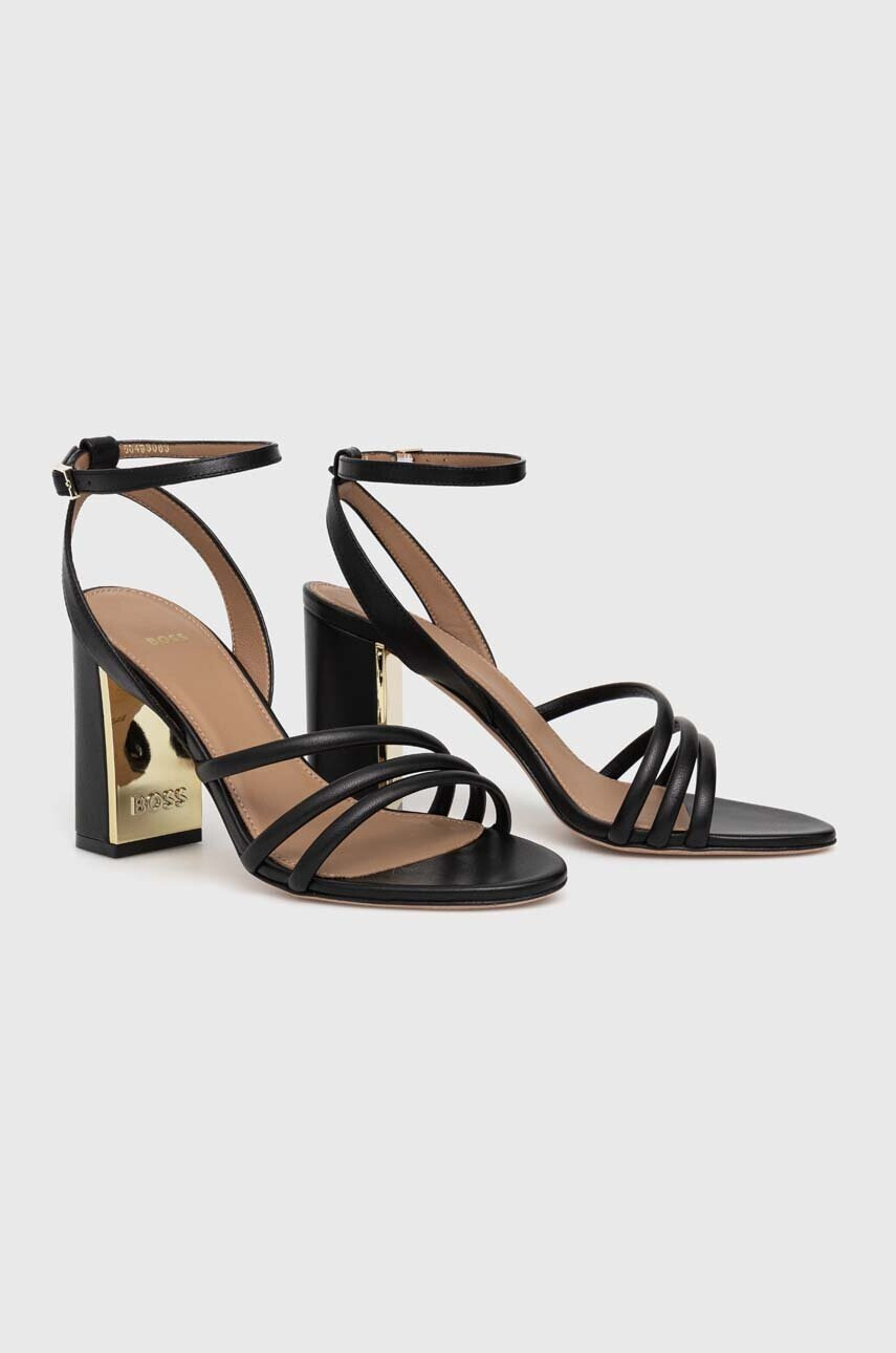 Boss Кожени сандали Mandy Ch.Sandal 90-N в черно 50493063 - Pepit.bg