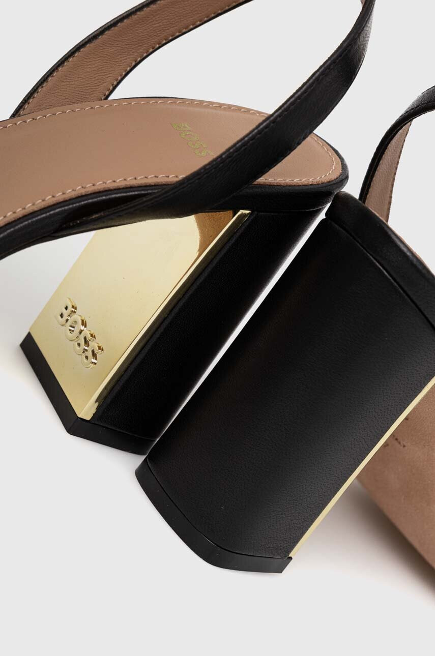 Boss Кожени сандали Mandy Ch.Sandal 90-N в черно 50493063 - Pepit.bg