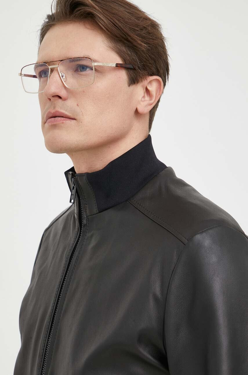 Boss Кожено яке бомбър - Pepit.bg