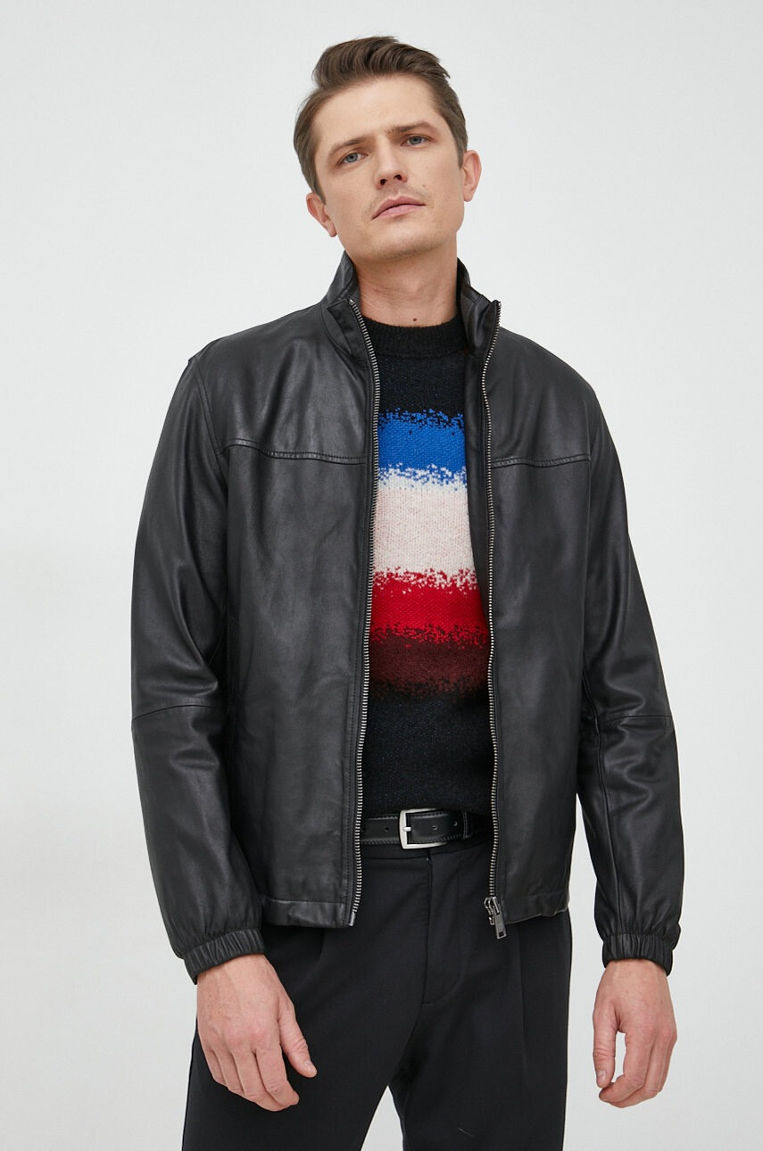 Boss Koжено яке Casual - Pepit.bg