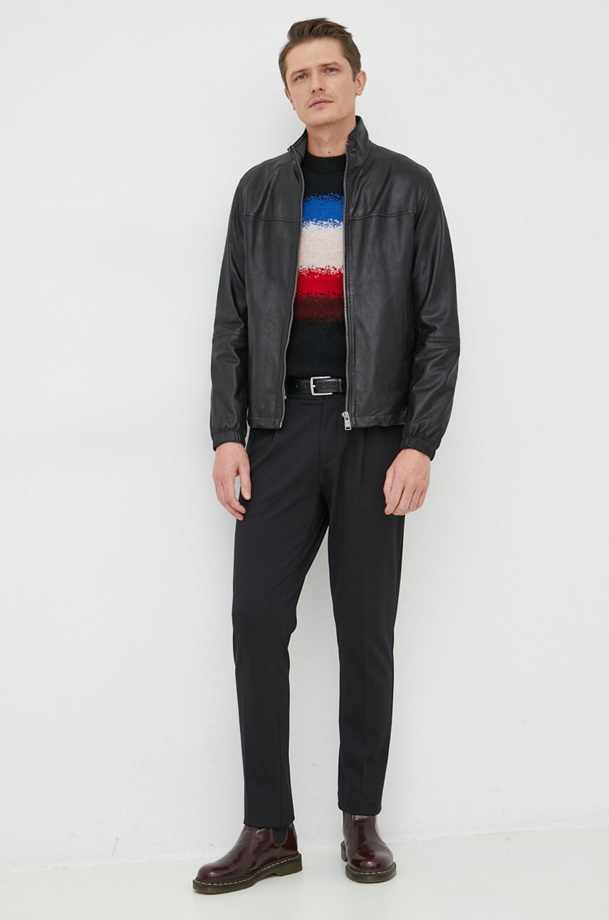 Boss Koжено яке Casual - Pepit.bg