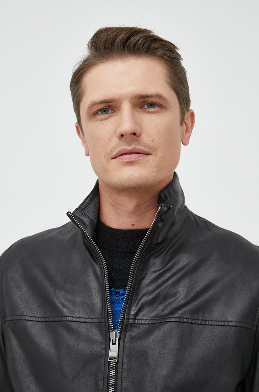 Boss Koжено яке Casual - Pepit.bg