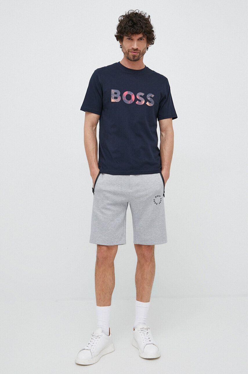 Boss Green Къс панталон BOSS в сиво - Pepit.bg