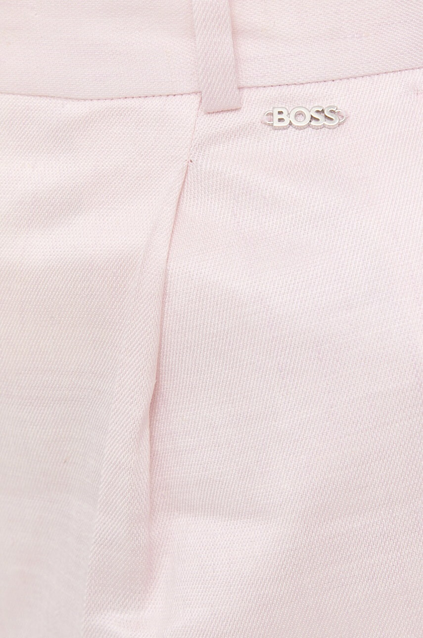 Boss Къс панталон с лен - Pepit.bg