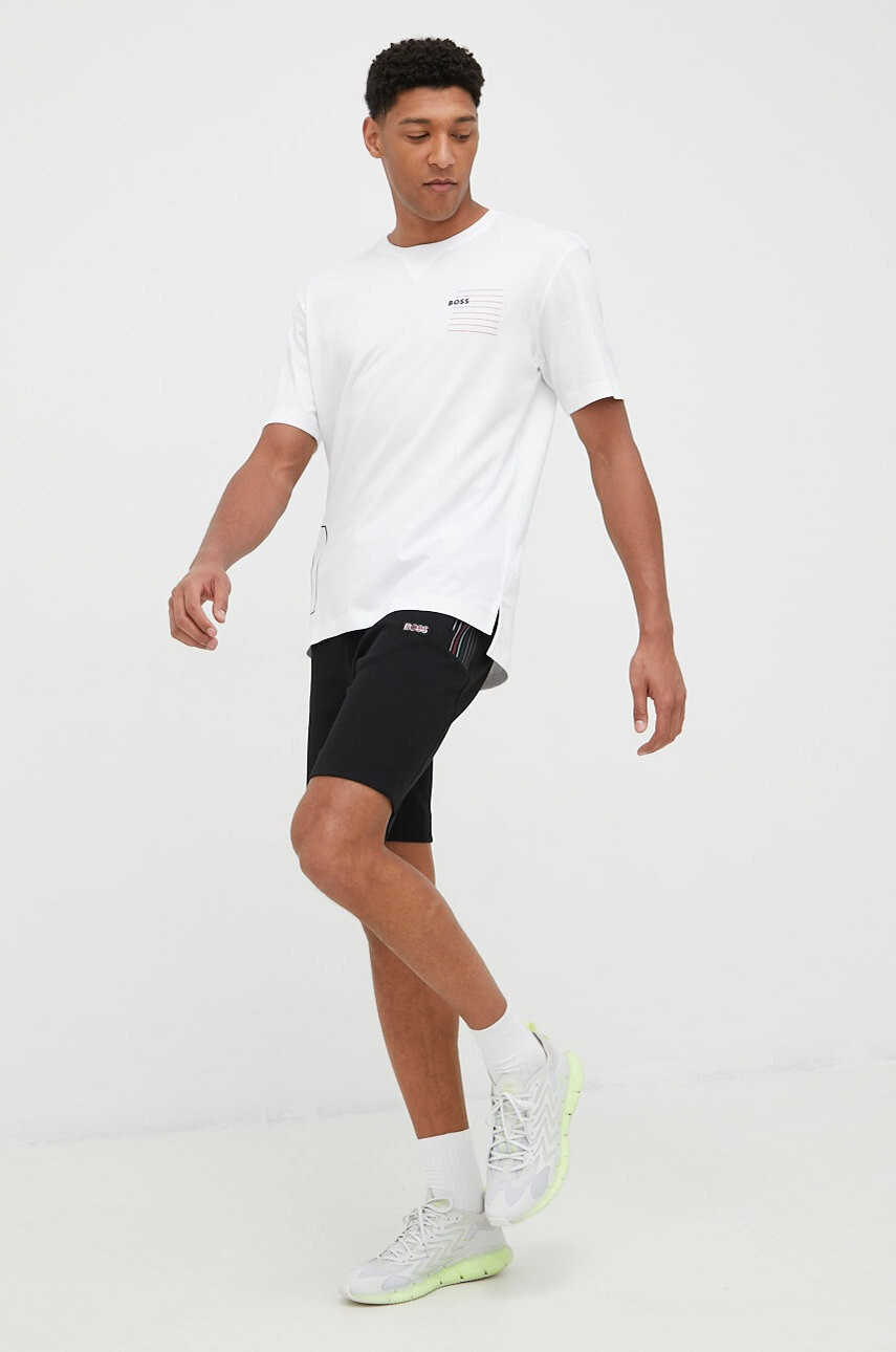 Boss Къси панталони Athleisure в черно - Pepit.bg