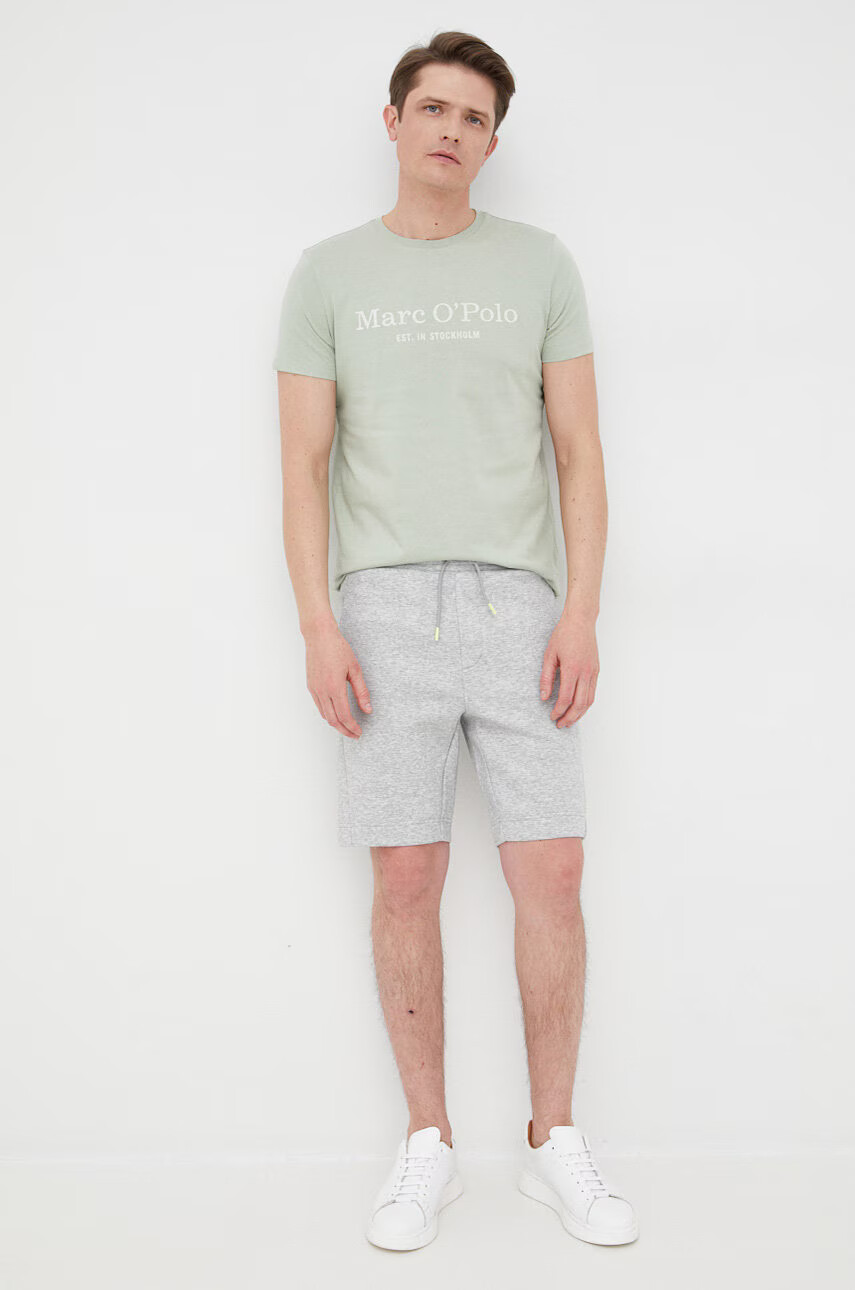 Boss Къси панталони Athleisure в меланж на сиво - Pepit.bg