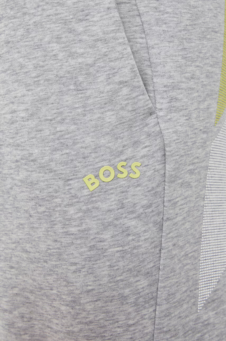 Boss Къси панталони Athleisure в меланж на сиво - Pepit.bg