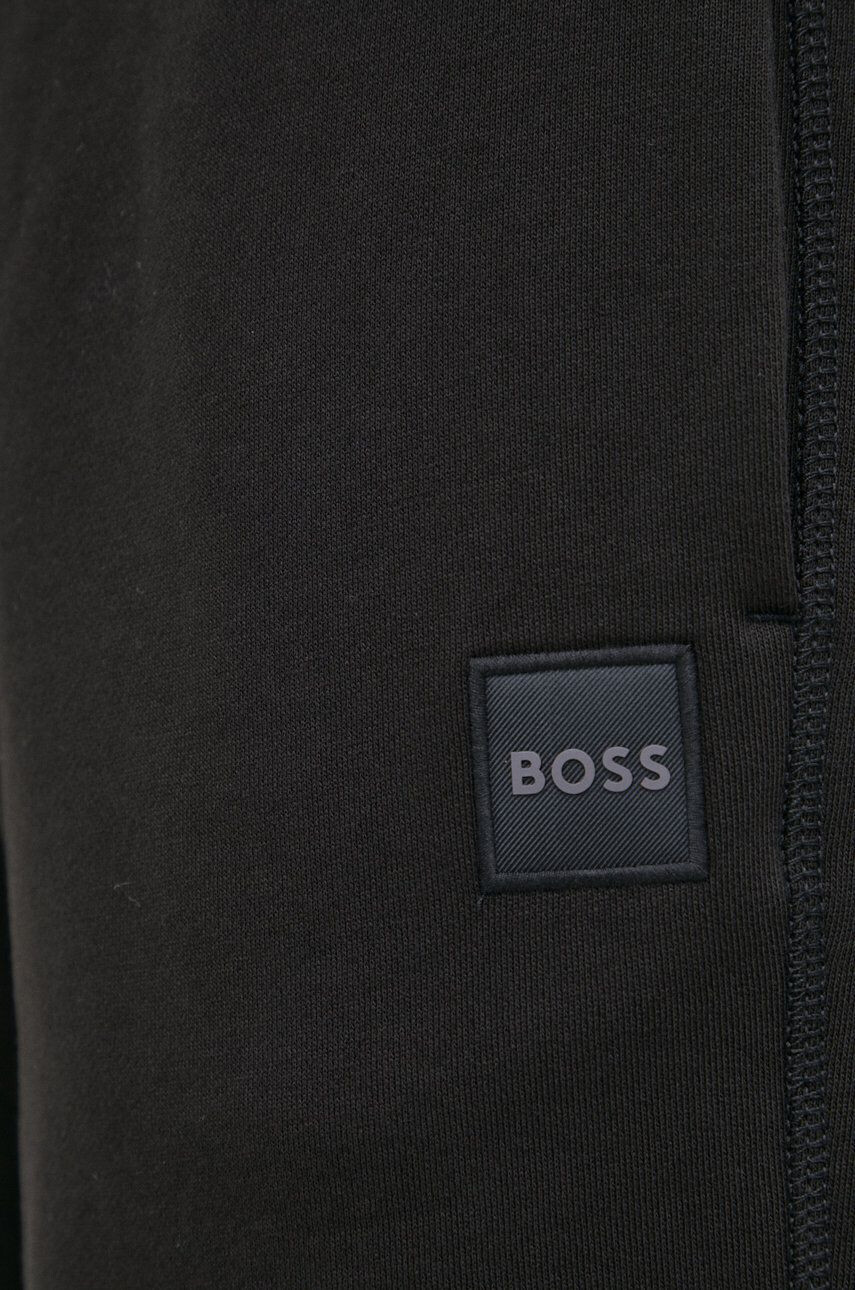 Boss Orange Памучен къс панталон BOSS Boss Casual в черно - Pepit.bg