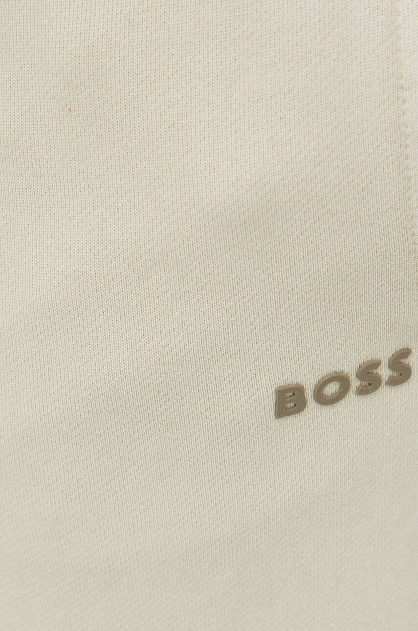 Boss Orange Памучен спортен панталон BOSS BOSS CASUAL в сиво с изчистен дизайн - Pepit.bg