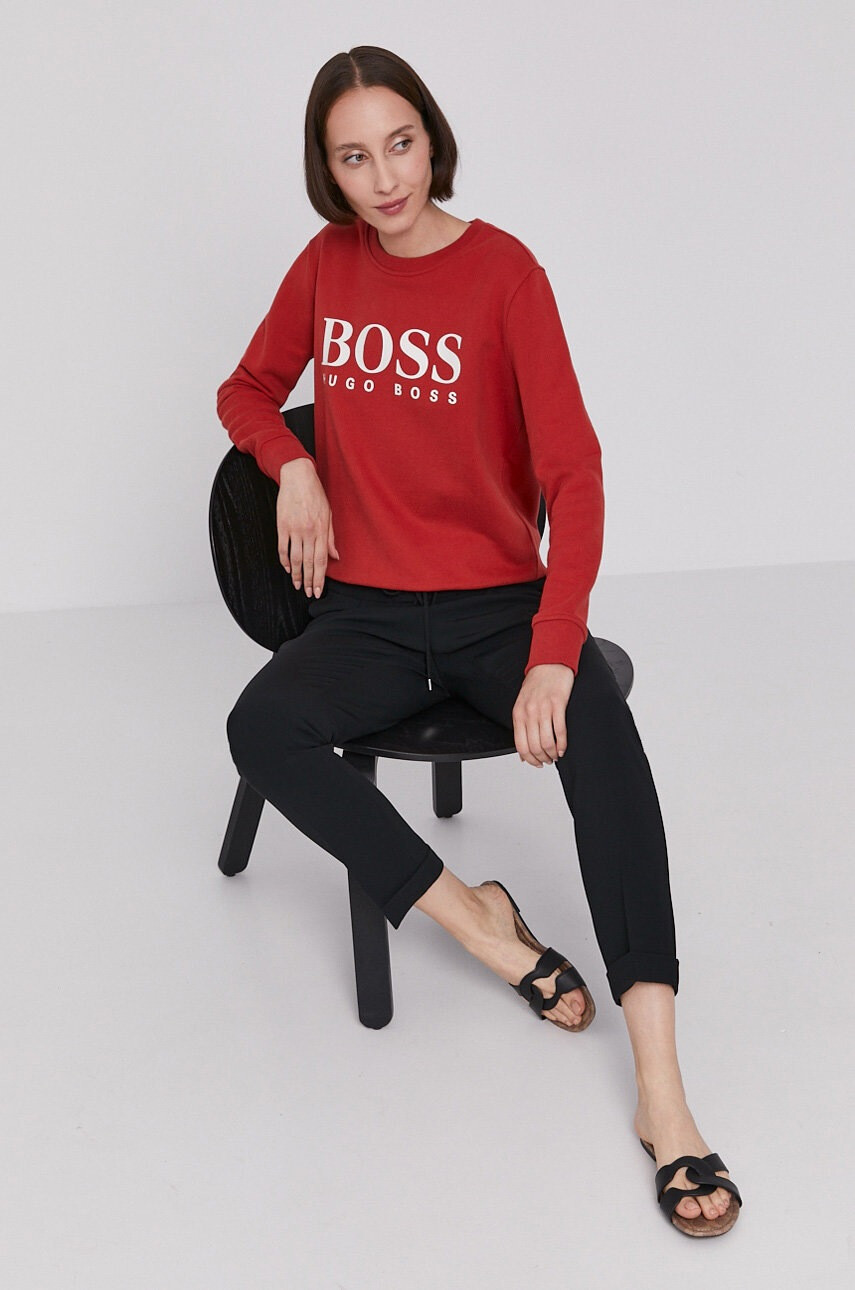 Boss Памучен суичър - Pepit.bg