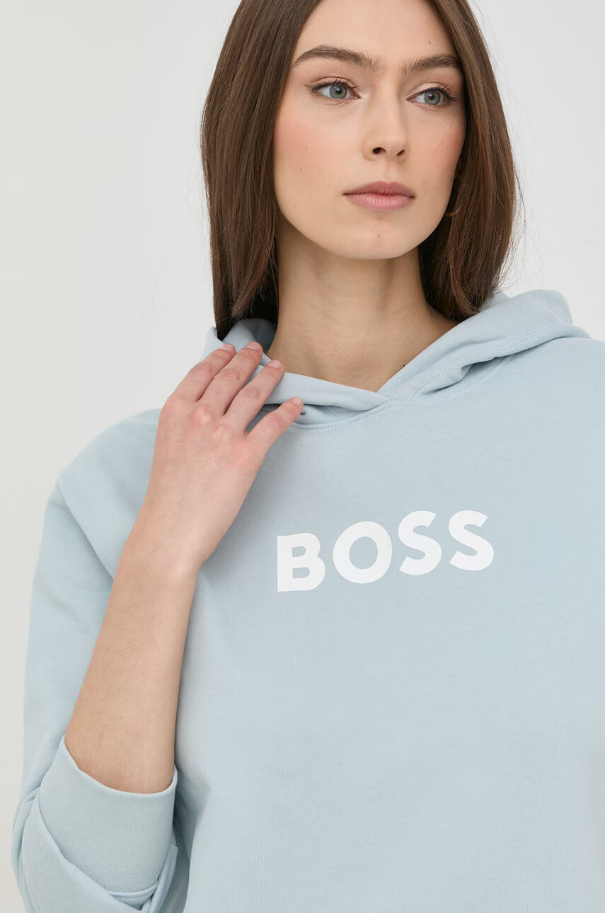 Boss Памучен суичър с принт - Pepit.bg
