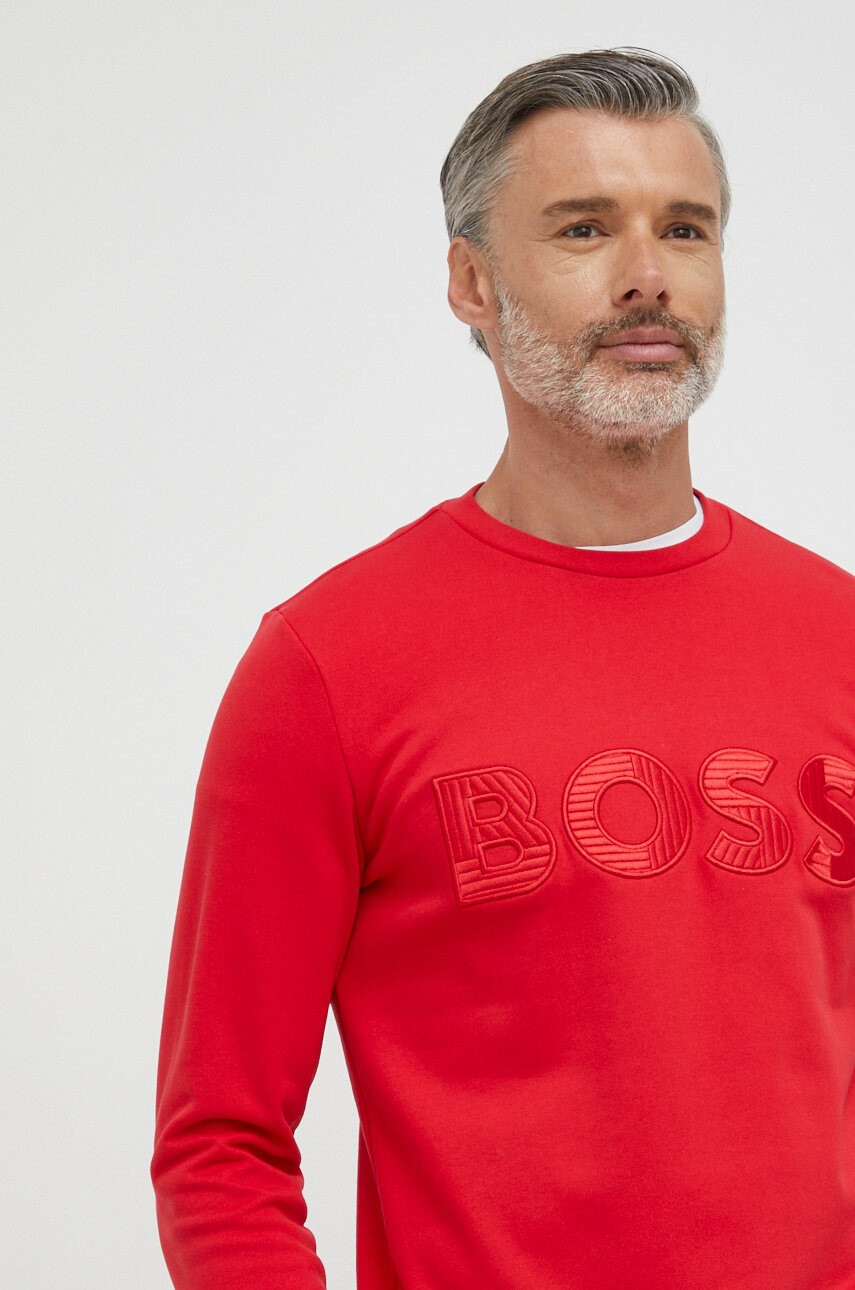 Boss Памучен суичър - Pepit.bg