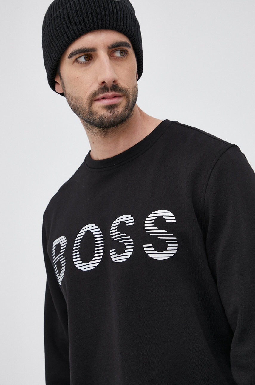 Boss Памучен суичър - Pepit.bg