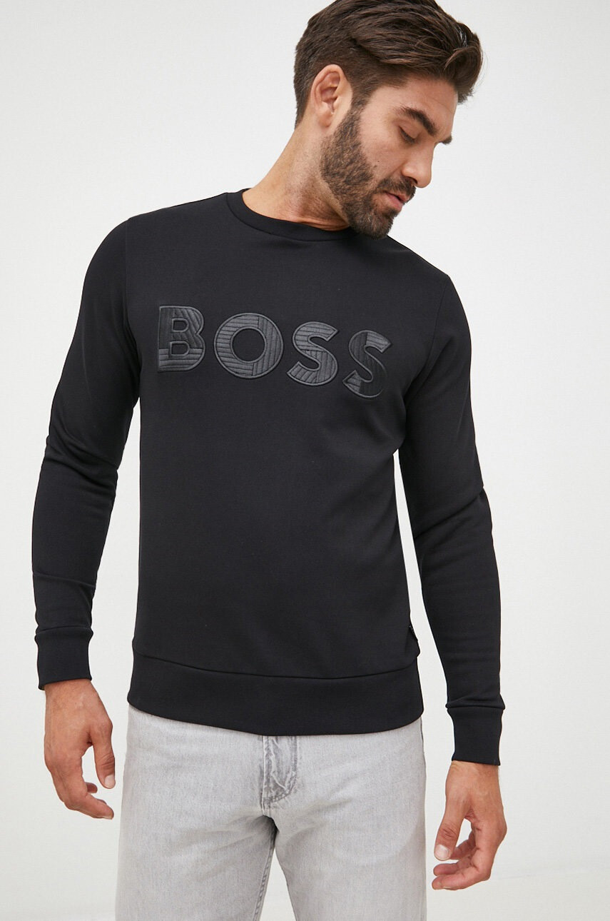 Boss Памучен суичър - Pepit.bg