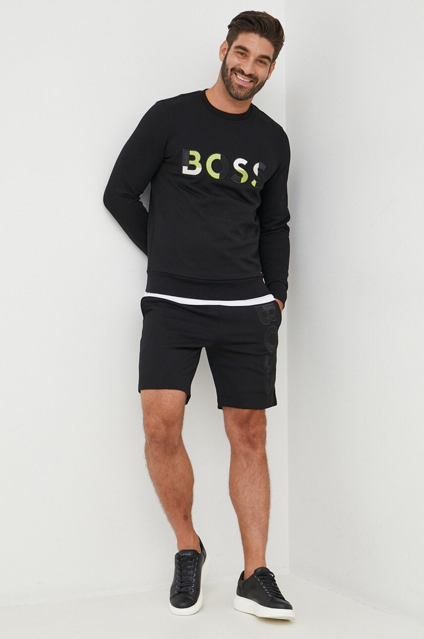 Boss Памучен суичър - Pepit.bg