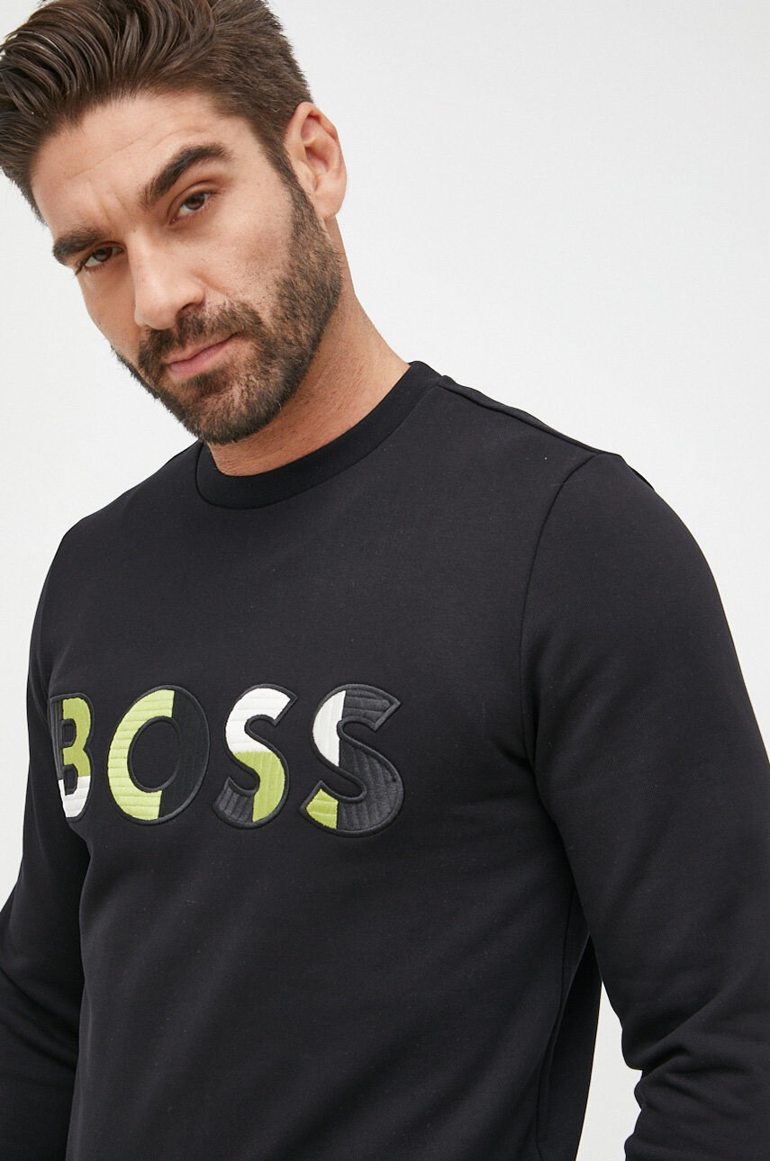 Boss Памучен суичър - Pepit.bg