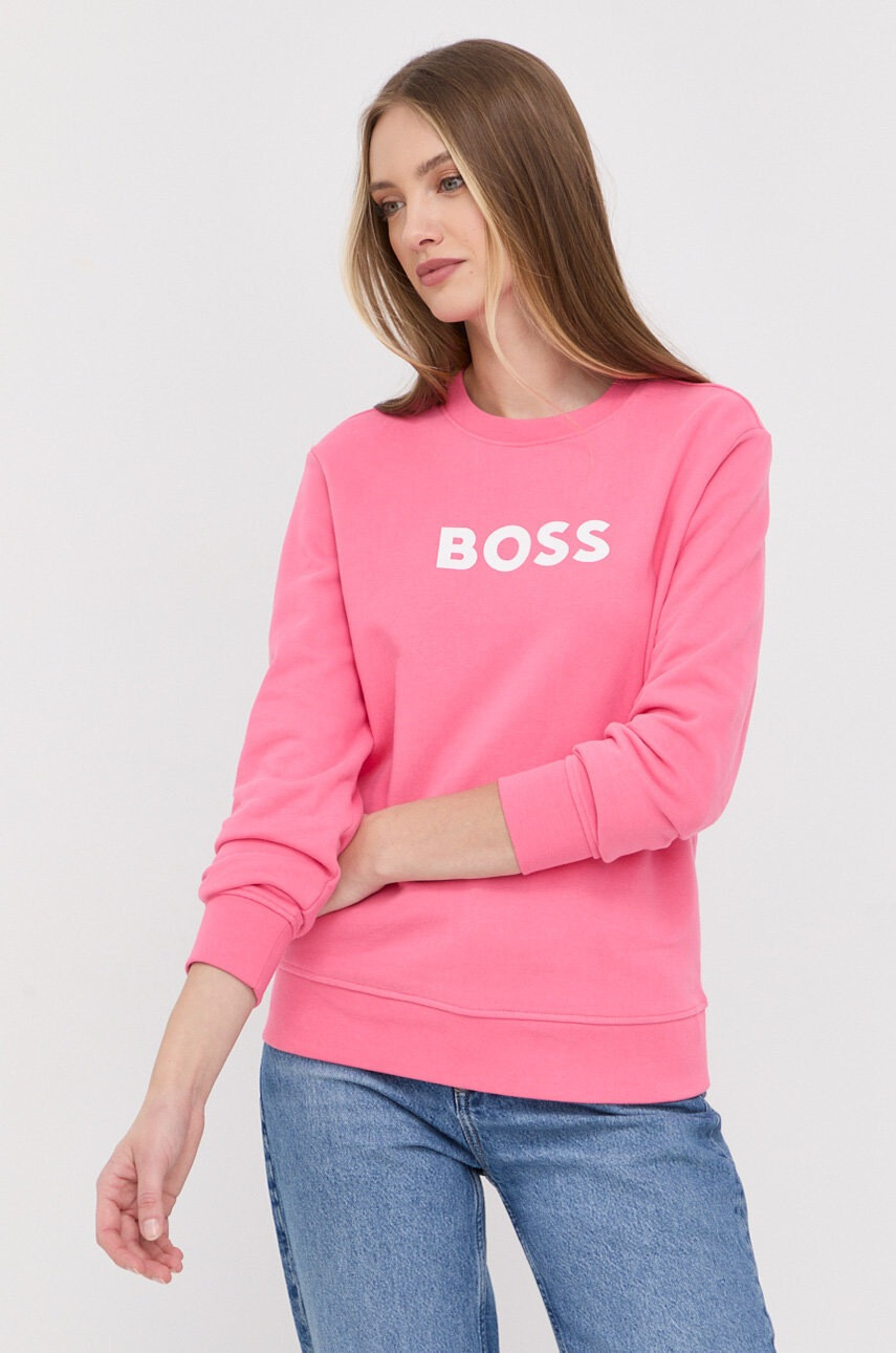 Boss Памучен суичър - Pepit.bg